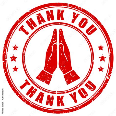 Thank you, gratitude hands gesture Stock Vector | Adobe Stock