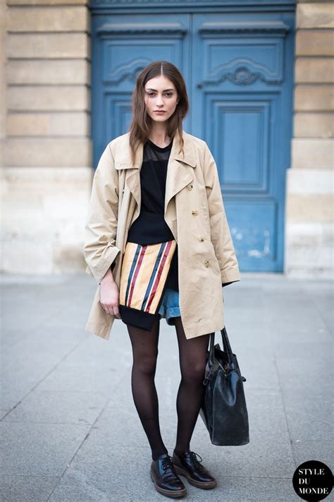 Paris Fashion Week FW 2014 Street Style Marine Deleeuw STYLE DU