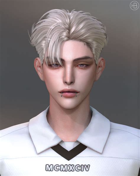 SIMS4 TS4 MoooD Hair N76 VER1 MoooD In 2023 Sims 4 Hair Male