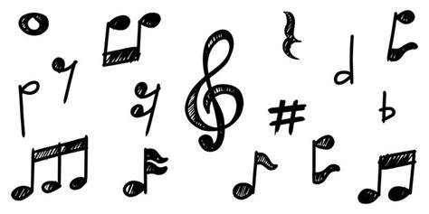 Hand Drawn Music Notes Vector Art, Icons, and Graphics for Free Download