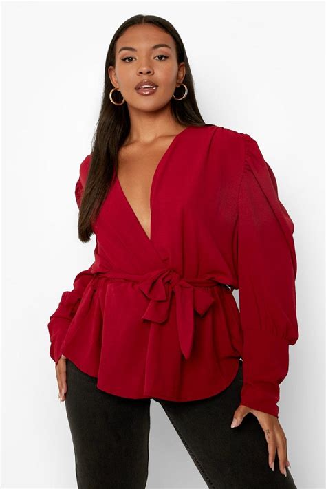 Peplum Tops Peplum And Fit And Flare Tops Boohoo Uk