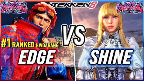 T Edge Ranked Hwoarang Vs Shine Lili Tekken High Level