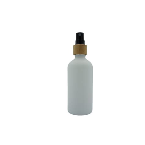 100ml Matte White Glass Bottles Black Bamboo Atomisers Pack Of 140 Rapid Labs