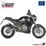 Mivv Gp Black Full Exhaust System Slip On Homologated Black Inox