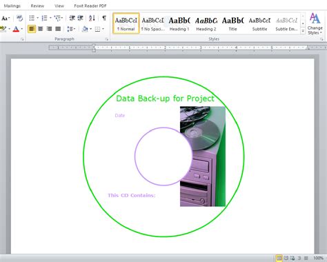 Cara Membuat Cover Cd Dengan Microsoft Word 2010