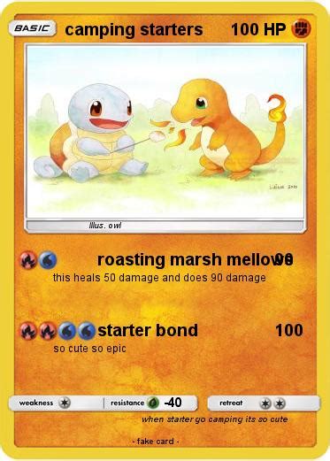 Pokémon Camping Starters Roasting Marsh Mellows My Pokemon Card