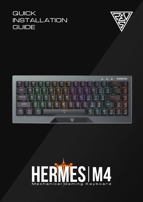 HERMES M4 Mechanical Keyboard Extended Use And Flexibility GAMDIAS