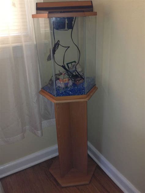 10 Gallon Hexagon Fish Tank with Stand