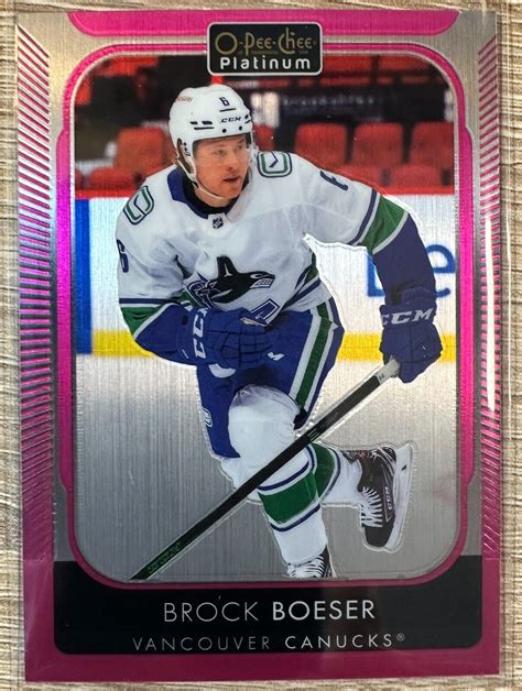 O Pee Chee Platinum Matte Pink Brock Boeser For Sale