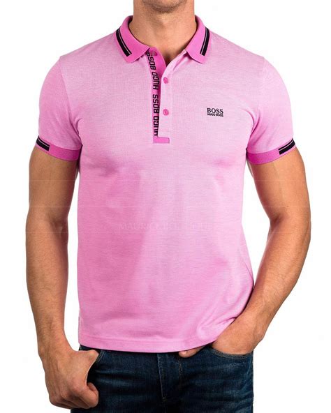 Venta Playera Polo Rosa Hombre En Stock