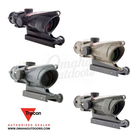 Trijicon Acog 4x32 Bac Red Chevron Rifle Scope In Stock