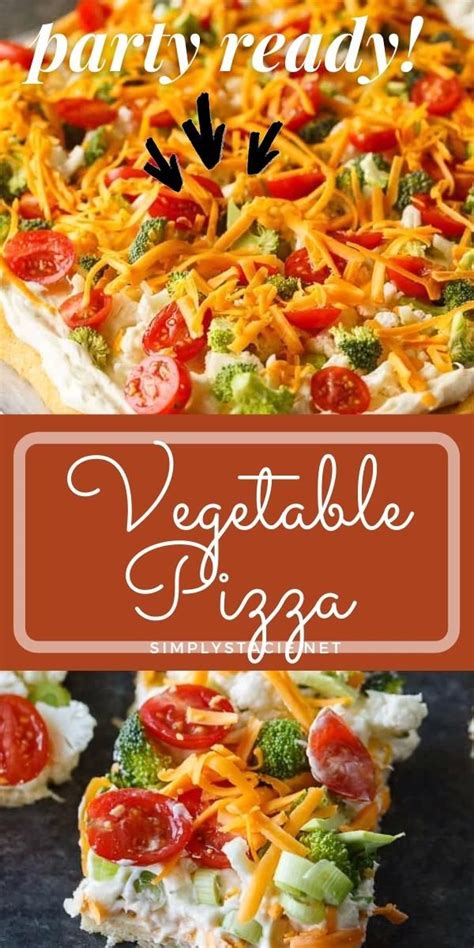 Cold Vegetable Pizza Easy Appetizer Recipe Simply Stacie Video