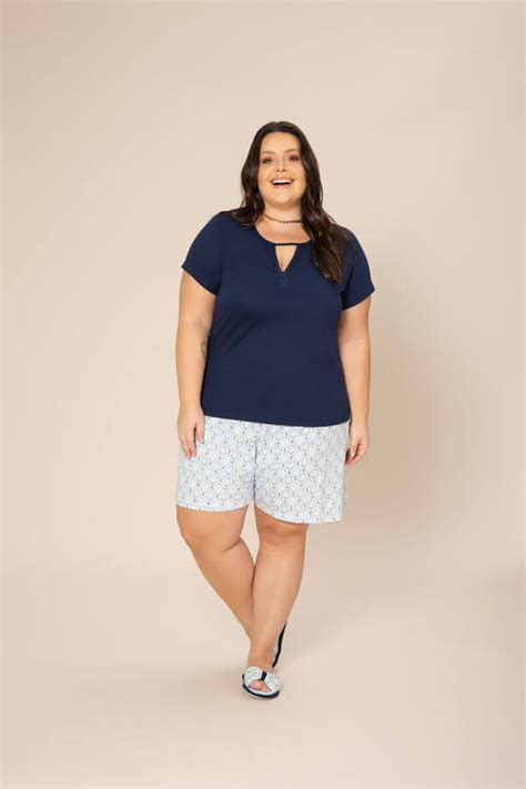 Short Doll Feminino Pietra Plus Size Pijamas Dos Sonhos