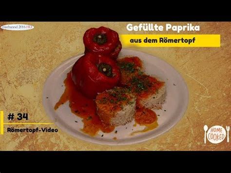 Gef Llte Paprika Im R Mertopf Kochen Im R Mertopf Essen Und Trinken