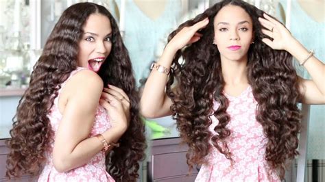 Easy No Heat Curls Heatless Curls Beach Waves Tutorial No Heat No