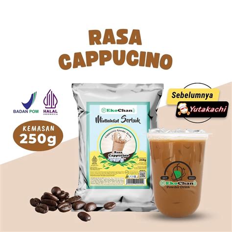 Jual Bubuk Minuman Rasa Cappucino 250 Gram EkoChan Serbuk Minuman