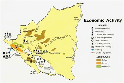 Cuál Es El Mapa De Las Actividades Económicas De Nicaragua Brainly Lat