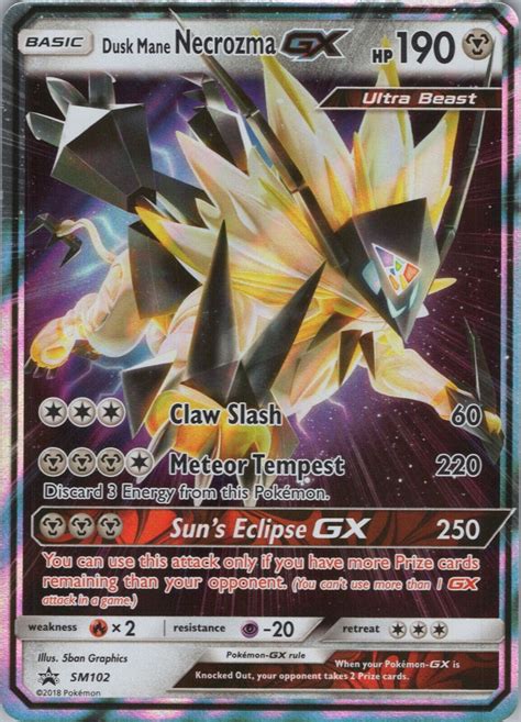 Mavin Dusk Mane Necrozma Gx Nm Sm102 Promo Pokemon