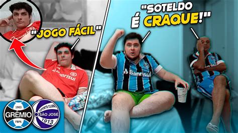 GREMISTA COLORADO REAGINDO A GRÊMIO 4x1 SÃO JOSÉ GAUCHÃO 2024 YouTube