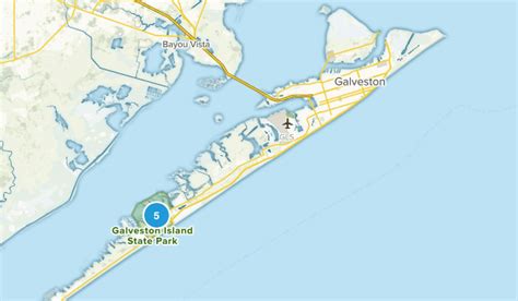 Road Map Of Galveston Island