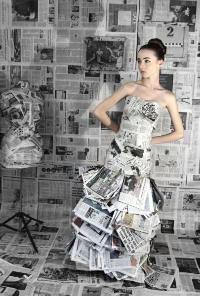 Mastering The Ethics Of Fashion Newspaper Dress Newspaper Dress