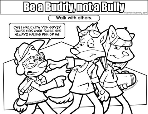 No Bullying Colouring Sheets Clip Art Library