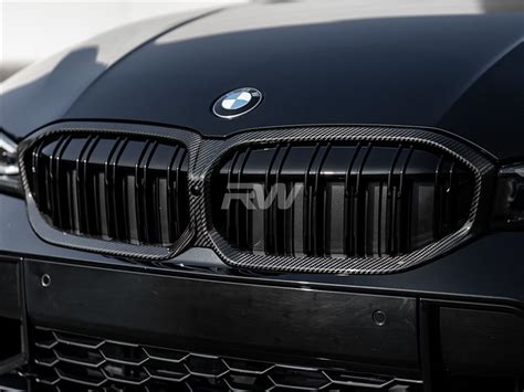 BMW G20 LCI 3 Series 330i M340i Carbon Fiber Grilles 2019