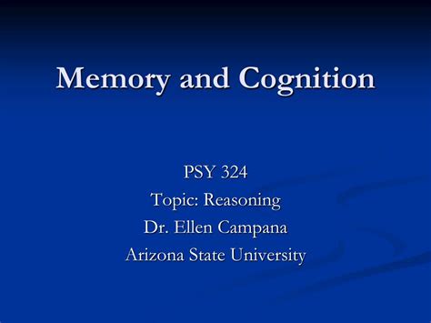 Ppt Memory And Cognition Powerpoint Presentation Free Download Id