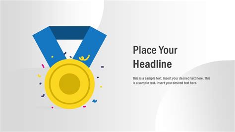 Medal Shape Powerpoint For Recognition Slidemodel