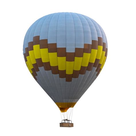 Premium Photo Multicolored Hot Air Balloon Isolated On White