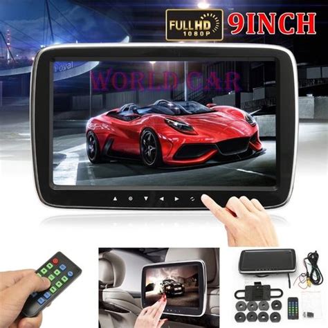 Piranha écran digital moniteur 9 pouces appuie tète pour voiture USB SD