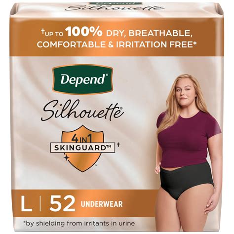 depend silhouette adult incontinence postpartum bladder leak
