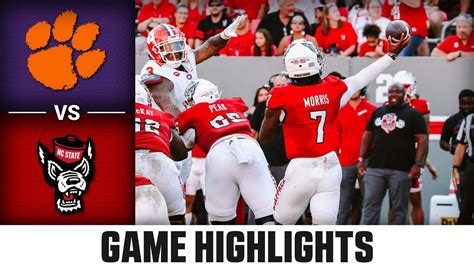 Clemson Vs Nc State Game Highlights Acc Football Youtube