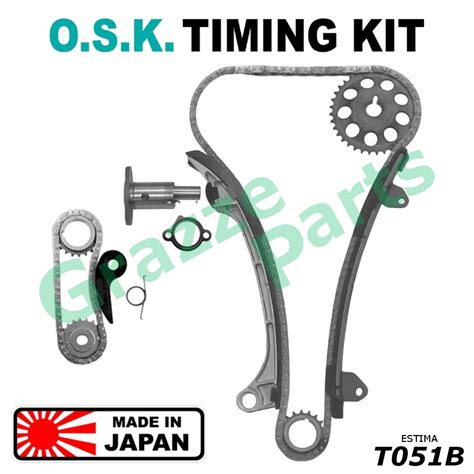 100 Made In Japan O S K Timing Chain Kit Set Toyota Estima ACR30