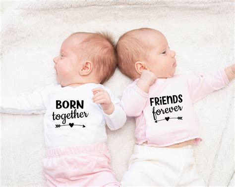 Twin Onesies Svg Bundle Twin Baby Svg Womb Mates Svg Cant Etsy Canada