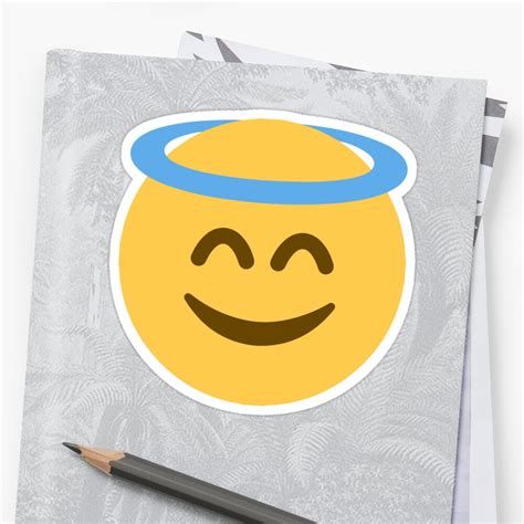 "Angel Emoji" Sticker by Shatterproof88 | Redbubble