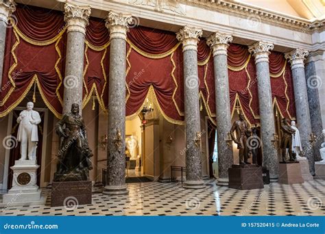 National Statuary Hall in US Capitol Rotunda. Editorial Image - Image ...