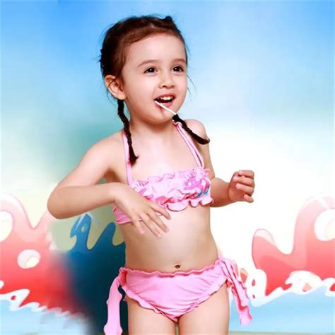 Kleine Kinder Scrunch Nette Bikini Set Zwei St Cke Baby M Dchen