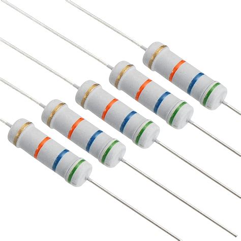 Patikil W Resistors Kit Pack Values Oxide Film Resistors