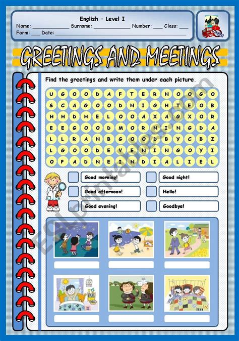 GREETINGS ESL Worksheet By Xani