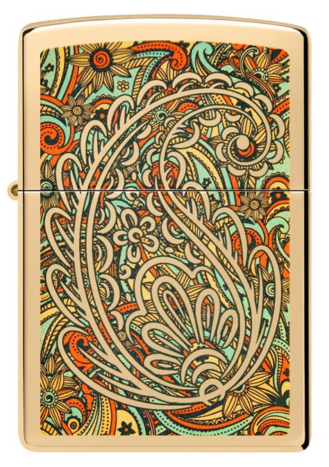 Zippo Windproof Lighter Zen Tangle Pattern Design Zippo Belgium