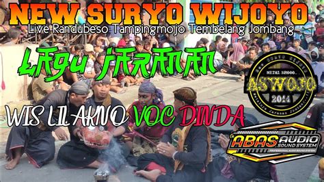 Dinda Wis Lilakno Jaranan New Suryo Wijoyo Live Tampingmojo Tembelang