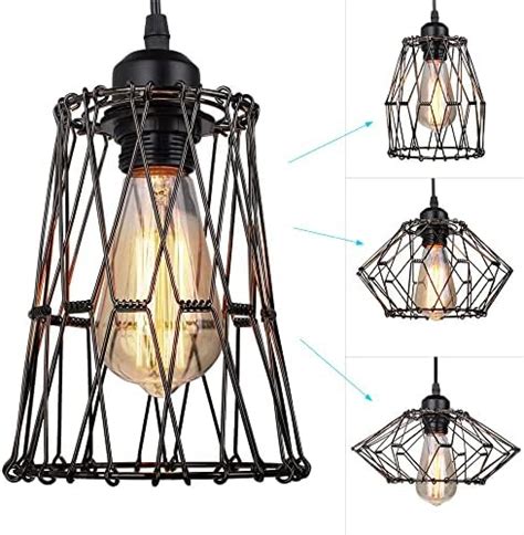 E Retro Industrielle Plafonnier En M Tal Suspension Lustres Diy Abat