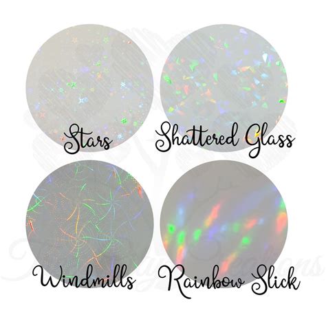 Transparent Holographic Overlay Holographic Sticker Overlay Etsy