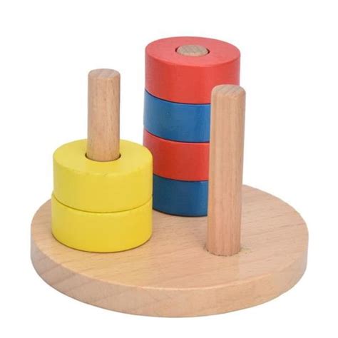 Jouet D Empilage De Tri Jouet Empilable En Bois Pour Enfants Blocs De