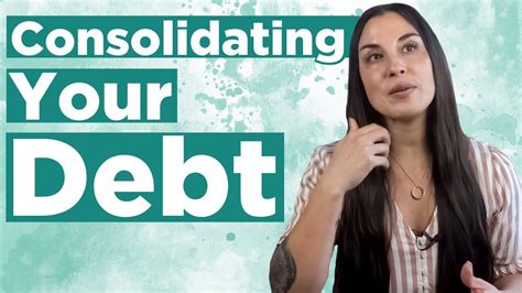 Debt Consolidation Credit Card Debt Paying Off Debt Youtube