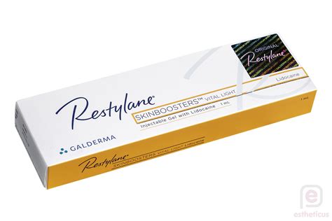 Restylane Skinboosters Vital Light Lidocaine Ml Estheticus