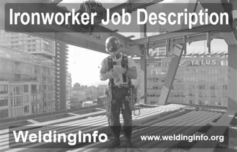 ironworker eligibility experience certification duties skills