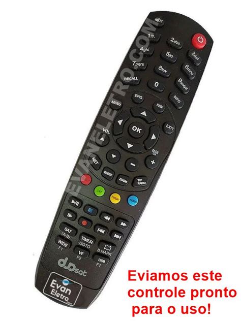 Controle Remoto Receptor Duosat Blade HD Micro EVANELETRO