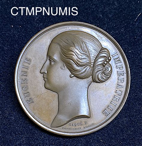 Medaille Napoleon Iii Empereur Et Eugenie Imperatrice Par Caque Ctmp